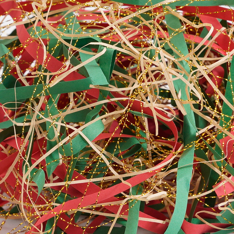 Various Width Crinkled Paper Raffia Shreds