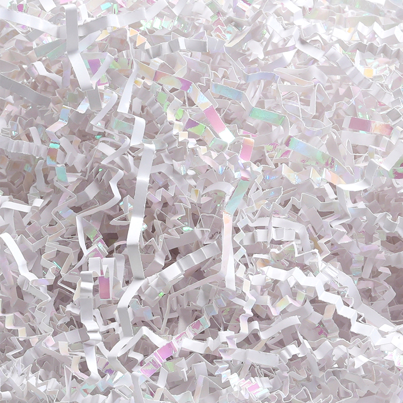 Mixed Color Crinkled Raffia Paper Shreds