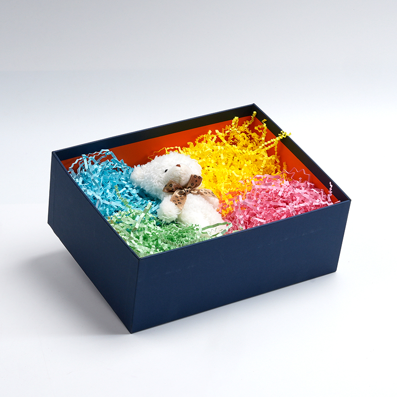 Multi-Layer Multicolor Crinkled Raffia Paper Shreds