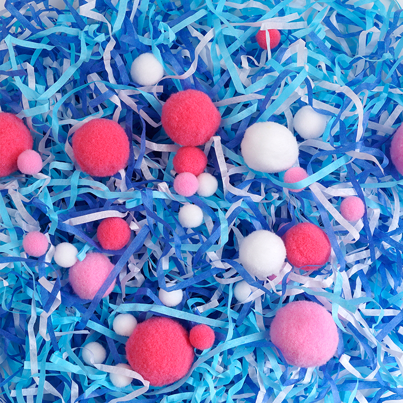  Mixed Color Raffia Paper Shred