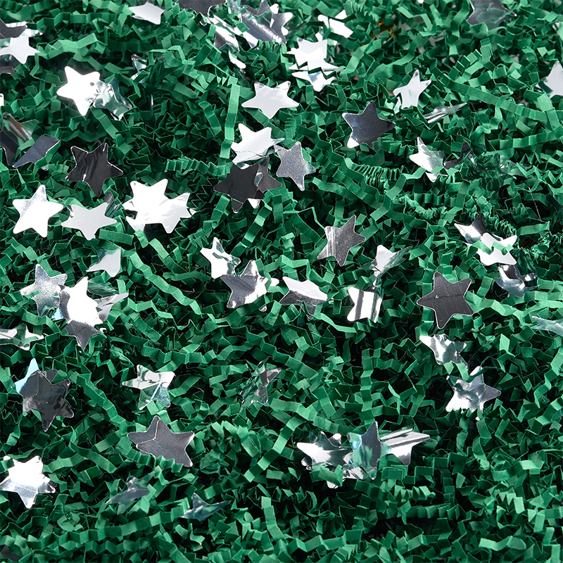 Standard Crinkled Single-Color Raffia Paper Shreds