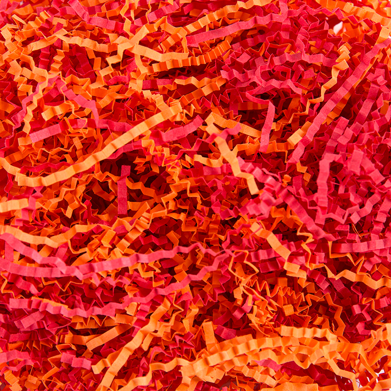 Mixed Color Crinkled Raffia Paper Shreds