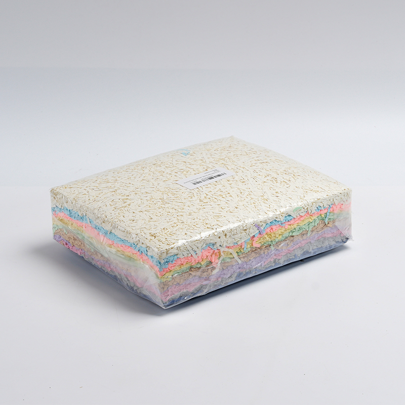 Compressed Vacuum Crinkled Raffia Paper Shreds
