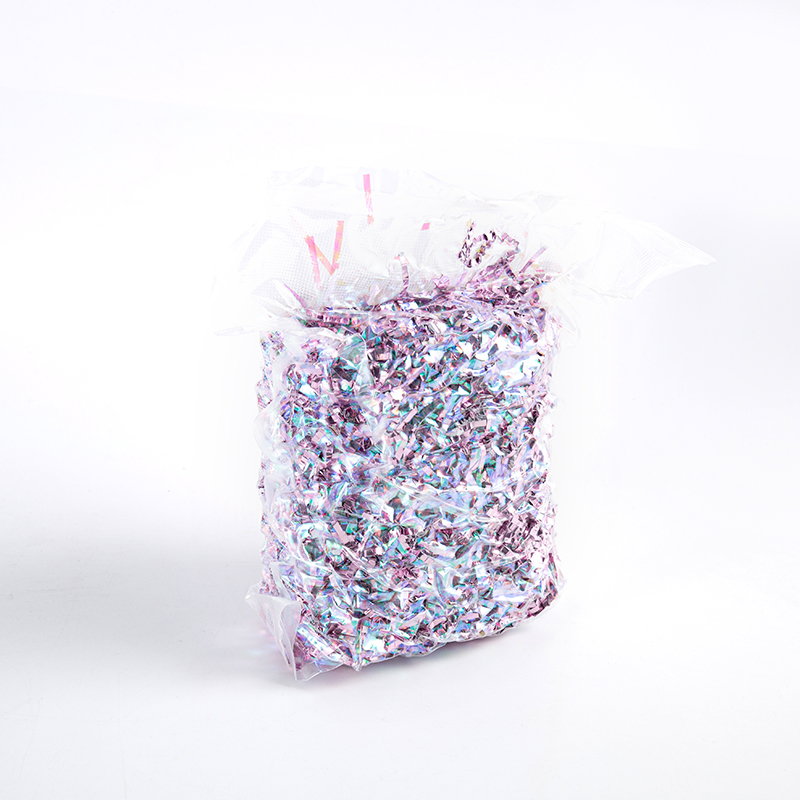 Compressed Vacuum Crinkled Raffia Paper Shreds