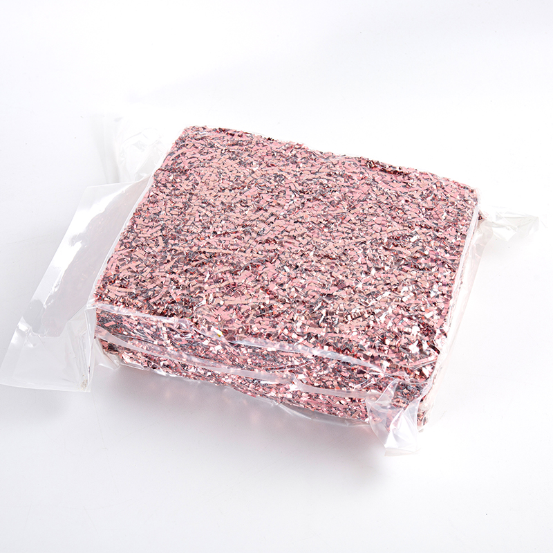 Compressed Vacuum Crinkled Raffia Paper Shreds