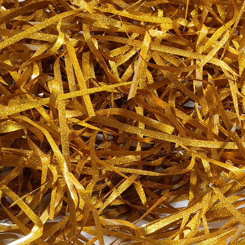 Metallic Glitter PET Raffia Fiber