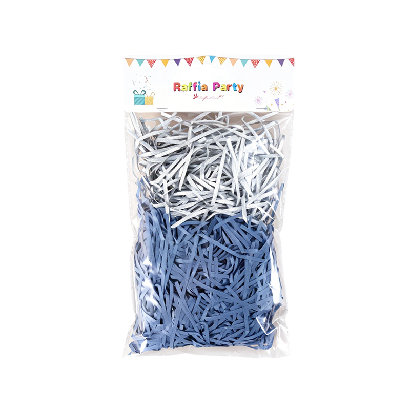 Glitter & paper shreds mixed packaging