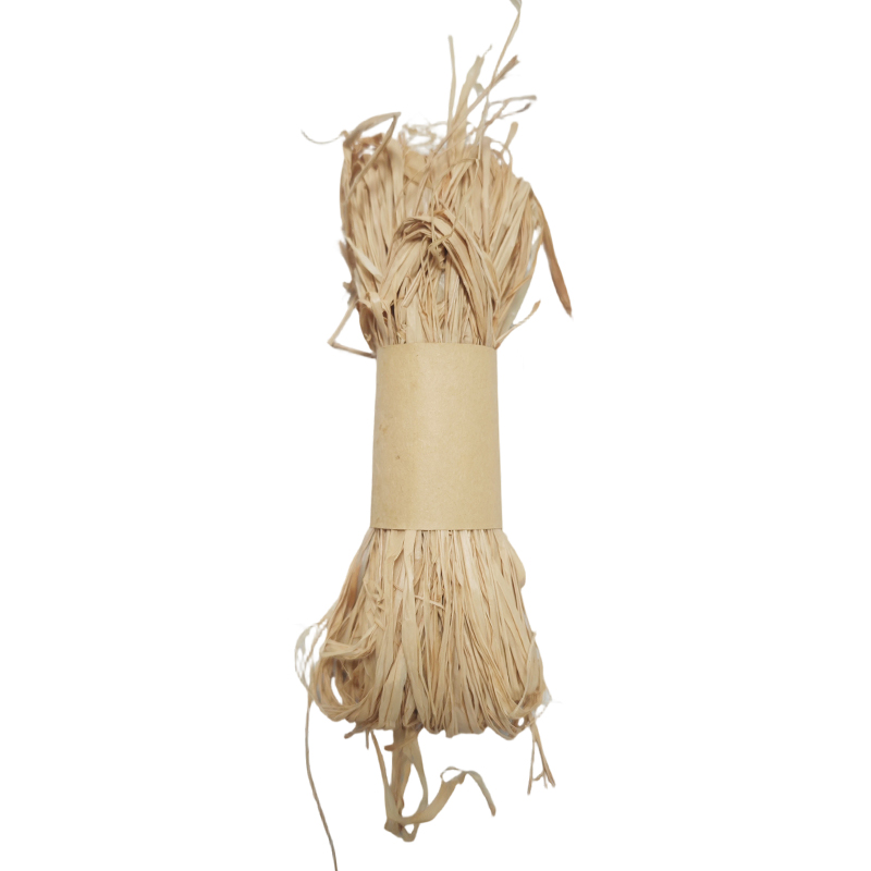 Natural raffia raw fiber