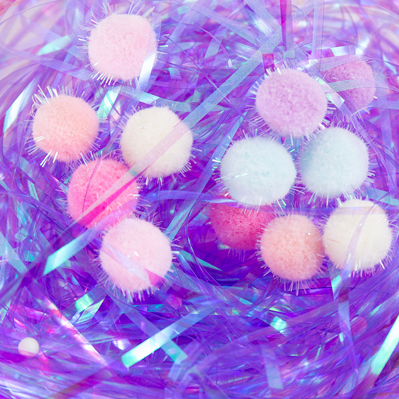 Holographic PET Raffia Decorative Raffia Filler