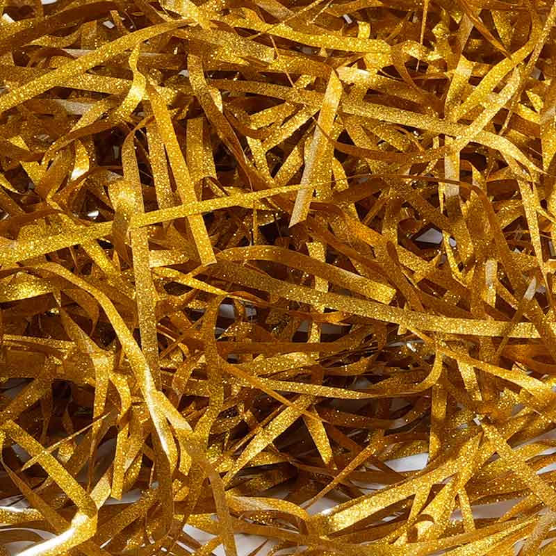 Metallic Glitter PET Raffia Fiber